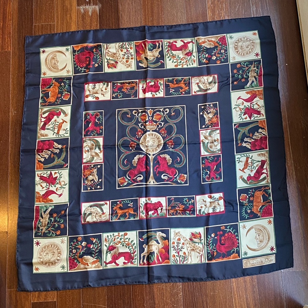 Christian Dior | Vintage 100% Silk Scarf